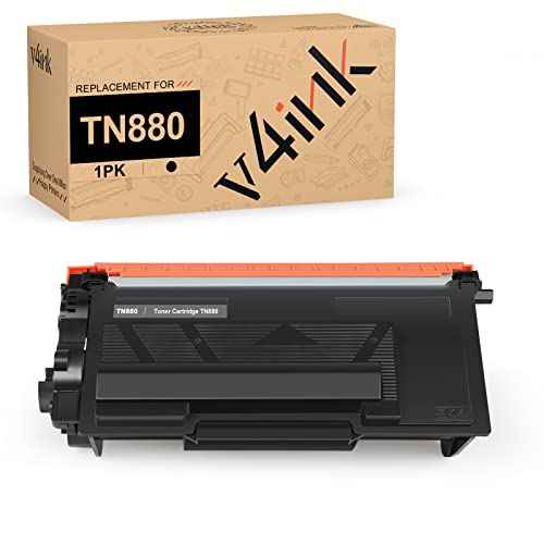 v4ink TN880 Super High Yield Compatible Toner Cartridge Replacement for Brother TN-880 to use with HLL6200DW HLL6200DWT MFCL6700DW HLL6250DW HLL6300DW HLL6400DW MFCL6750DW L6800DW L6900DW Ink 1-Pack