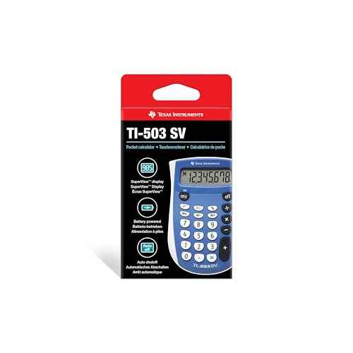 Texas Instruments TI-503 SV Standard Function Calculator