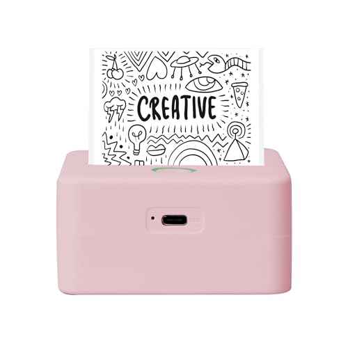 Core Innovations Wireless Mini Portable Inkless Thermal Printer & LabelMaker + Paper Pink