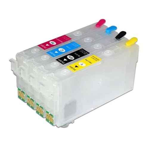INKXPRO Remanufactured 4X100ml Sublimation Ink Cartridge with one-time use chip for Epson 812XL T812XL Fit for Workforce Pro WF-7840 WF-7820 WF-7310 Printer for Sublimation Printing.