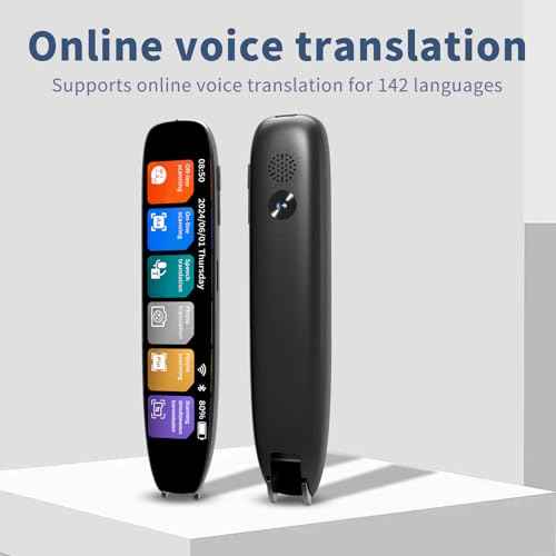 Language Translator Pen with OCR Scanning, Traductor Pen Supporting 142 Languages,Text to Speech Translation Pen,Reading Pen for Dyslexia with Text Extract, Ideal for Students and Adults