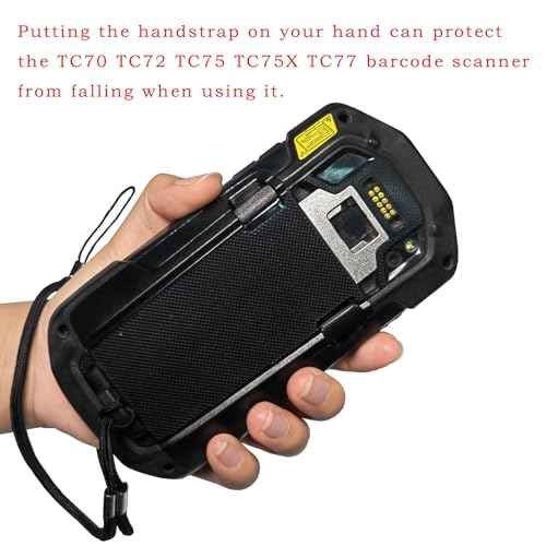 10Pcs TC70 Trigger Handle Hand Strap and Clip for Zebra Symbol TC70 TC72 TC75 TC75X TC77 Barcode Scanner Handheld PDA, Drop-Resistant Clip and Handstrap to Replace ADP-TC7X-CLHTH-10