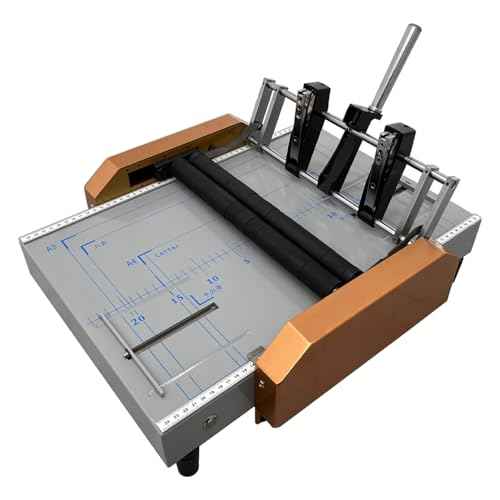 TECHTONGDA Automatic Booklet Maker Machine 110V Paper Binding Machine Folding Machine, Multifunctional Paper Stapler with Dual Adjustable Side Guides, Folding Width 12.48''x17.32''