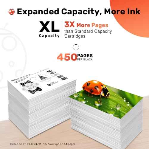 COCCINK 275XL 276XL for Canon Pixma TS3722 Ink Cartridges Pixma TS3720 TS3700 TR4720 TR4722 TR4700 TR4725 TS3522 TS3520 TS3500 Printer Remanufactured for Cannon Ink 275 276 XL PG-275 (1 Black 1 Color)