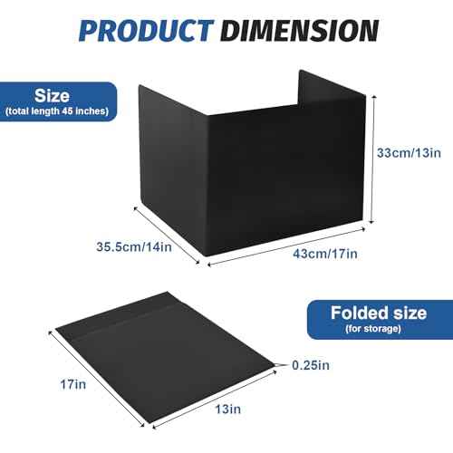 2 Pack Desk Dividers for Students,3-Fold Privacy Screens,Testing Dividers for Classroom Waterproof,Plastic Easy Clean Privacy Shields for Student Includes Extra Labels