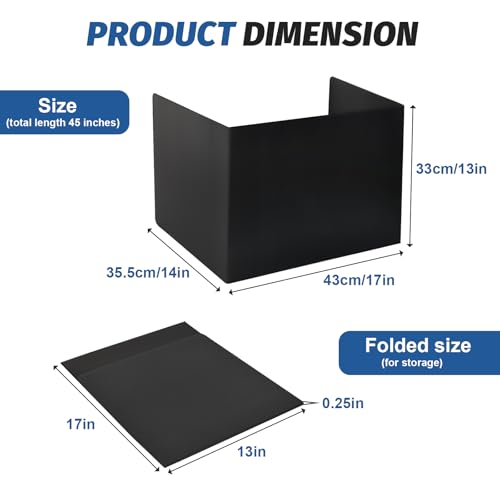 24 Pack Desk Dividers for Students,3-Fold Privacy Screens,Testing Dividers for Classroom Waterproof,Plastic Easy Clean Privacy Shields for Student Includes Extra Labels