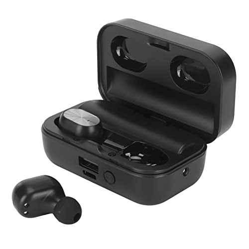 Translator Earbuds, 144 Languages, HiFi Stereo, Translation Earphone with Digital Display Flashlight (Black)