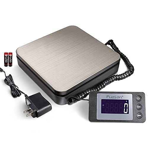 Fuzion Digital Postal Shipping Scale 88lb Stainless Steel Black SK-88LB with Tare & LCD Display