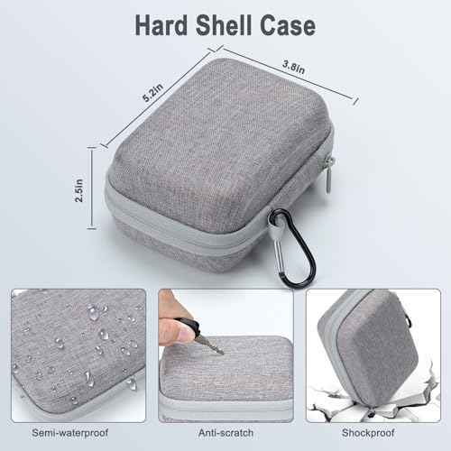 Microscope Case for Carson MicroBrite Plus 60x-120x LED Lighted Pocket Microscope (MM-300 and MM-350) and for BEBANG LAKWAR 60x-120x Pocket Microscope(Case Only)