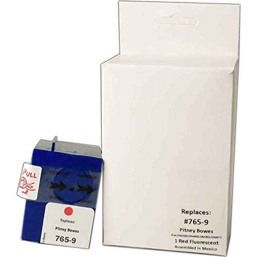 Compatible 765-9 Red Ink Cartridge (3 pack) Compatible Replacement for DM300c, DM400c, DM450c, DM475c Postage Meters