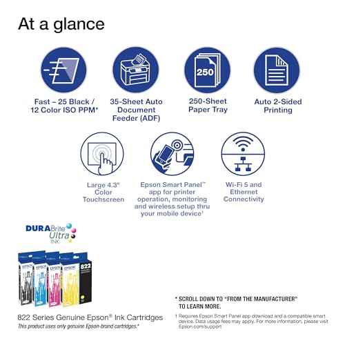 Epson¢ç Workforce¢ç Pro WF-4820 Wireless Color Inkjet All-In-One Printer, Black, Large