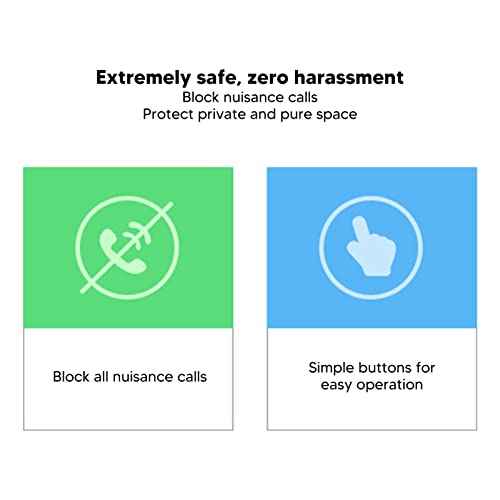 Call Blocker for Landline Phones, 2000 Groups, LCD Screen Display, Anti Harassment, Display Brightness, Large Capacity Prevent Harassment Caller ID Box with LCD Display