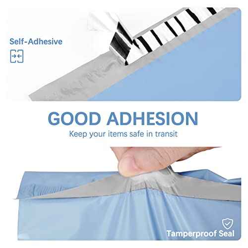 Metronic Poly Mailers 24x24 100Pack Blue, Large Shipping Bags for Clothing, Strong Self-Seal Mailers Poly Bags Shipping Envelopes, Thick Mailing Bags Large Package Bags for Small Business