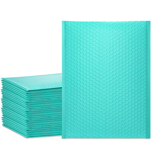 UCGOU Teal Bubble Mailers 10.5x16 Inches - 25 Pack Padded Shipping Envelopes