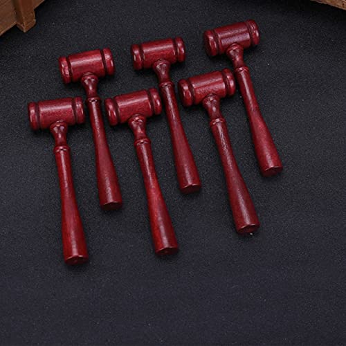 24 Mini Wooden Judge Gavel Prop Hammers for Courtroom & Party Decor
