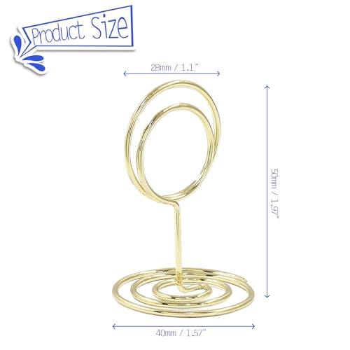 10 Pcs Gold Table Number Holders for Weddings and Events