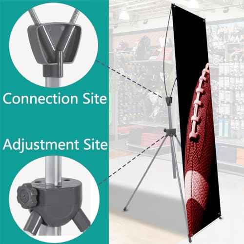 4U Media&Displays NEW Premium X Banner Stand 24"x72" 1 UNIT with Carrying Bag (STAND ONLY)---PORTABLE AND VERSATILITY AND STURDY AND LIGHTWEIGHT AND ADJUSTABLE