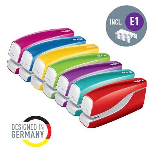 Leitz WOW Yellow Electric Stapler 10-Sheet, Battery Powered 55661016