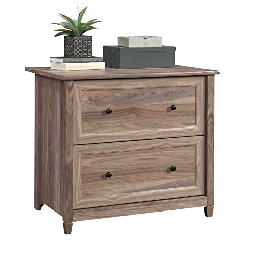Sauder Edge Water File Cabinet, 2 Large Drawers, 2 Drawer File Cabinet - Washed Walnut Finish
