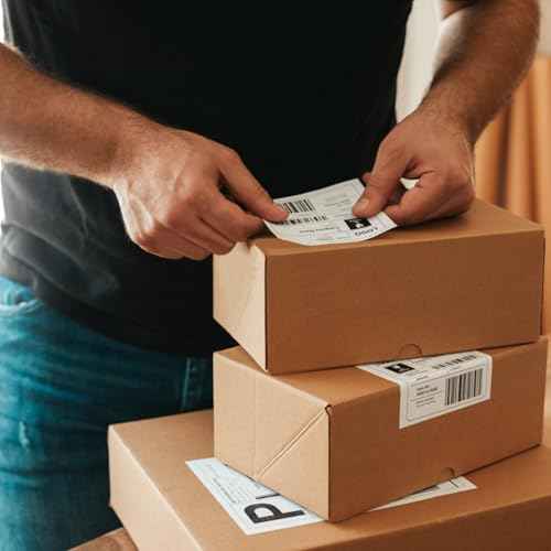 DK-22205 Continuous Paper Labels Compatible Replacement for Brother ql-800/ ql-820nwb/ ql-1100/ ql-500/ ql-550(10 Pack, 2.4" X 100 Ft.)