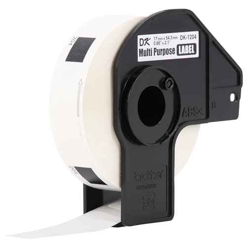 Brother Genuine DK-12043PK Multipurpose Paper Label Roll, Die-Cut Paper Labels, Engineered for Excellence, 400 Labels Per Roll, (3) Rolls per Box (DK12043PK)