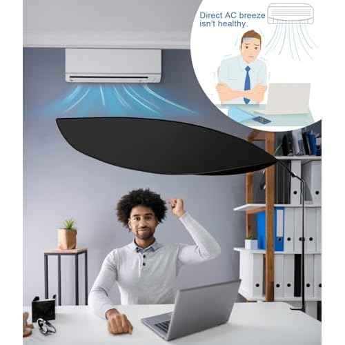 Cubicle Shade and Desk Shade, Adjustable Office Cubicle Desk Canopy to Block Light and AC Airflow, for Cubicle Cover & Light Shield for Partitions to Block Overhead Light and Glare, Black - 2025 New