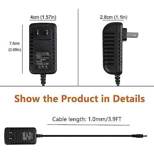 CJP-Geek AC Adapter Charger Compatible with Smart 330 SDC-330 Document Camera ADS0243-U120200 Power Mains PSU
