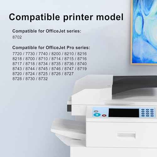NOT for The Latest Chip Version 952XL Ink Cartridges Compatible for 952XL Ink Cartridges Replacement for 952XL Ink for OfficeJet Pro 8710 7740 8720 8715 8210 8703 OfficeJet 8702