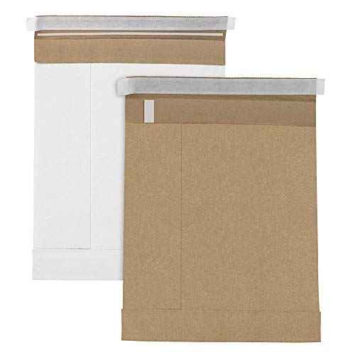 Aviditi Kraft Self-Seal Padded Mailers, #6, 12 1/2" x 19", Kraft Brown, Peel and Seal Closure, Fiber Cushioned Envelopes for Protecting Items During Shipping and Mailing, Case of 25