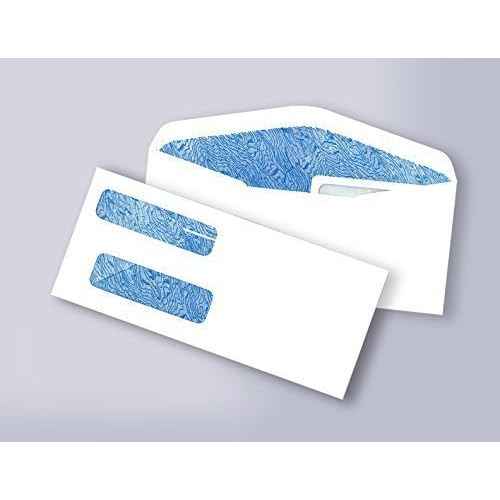 NextDayLabels - #9 Double Window Security Envelope (Regular Gum - 500 Per Pack)