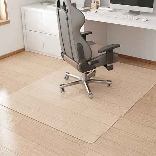 KMAT Office Chair Mat,Easy Glide Hard Wood Tile Floor Mats,Chair Mat for Home Office Rolling Chair,Heavy Duty Floor Protector -Anti-Slip-36 x48 Rectangle