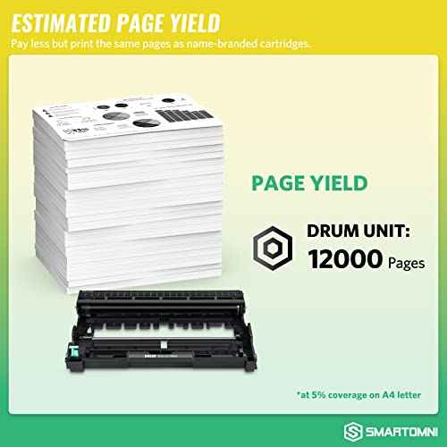 Compatible DR-630 Drum Replacement for Brother DR630 Drum for Brother MFC- L2700DW L2740DW L2720DW L2707DW HL- L2300D L2340DW L2360DW L2380DW L2320D DCP L2540DW L2520DW Printer (No Toner)