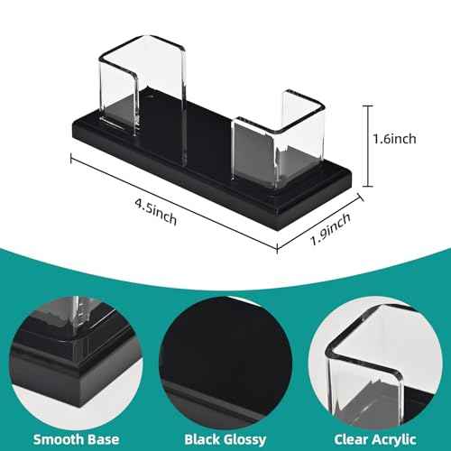 PecMuikee Business Card Holder for Desk£¬Acrylic Business Card Display Stand,Multiple Business Card Holders for Office, Exhibition, Home, Restaurant (slot 1)
