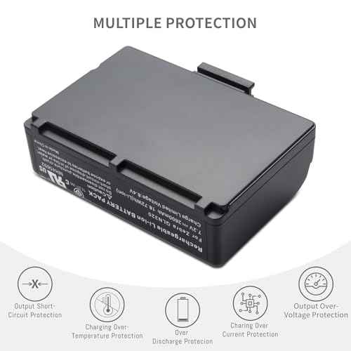 2Pack Printer battery for Zebra Printer ZQ610 QLN320 QLN220 QLN220(HC) QLN320HC ZQ500 ZQ510 ZQ520 ZQ521 ZQ610 ZQ620 ZR628 ZR638 ZQ658 ZQ668 PN BTRY-MPP-34MA1-01 P1031365-021 P1031365-025 7.4V 3400mah