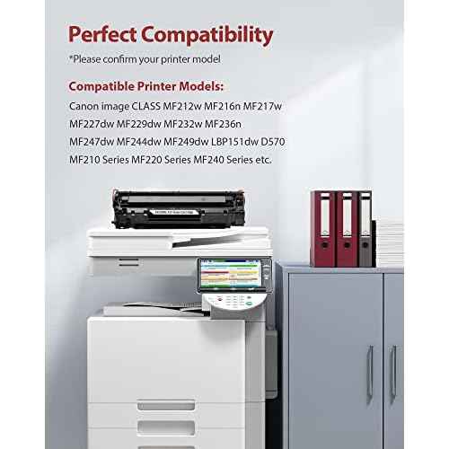 137 Compatible Toner Cartridge Replacement for Canon 137 Black Toner Cartridge, use for Canon ImageCLASS MF232w, MF242dw, MF212w, MF216n, MF217w, MF244dw, MF247dw, MF249dw, MF227dw, 2 Pack