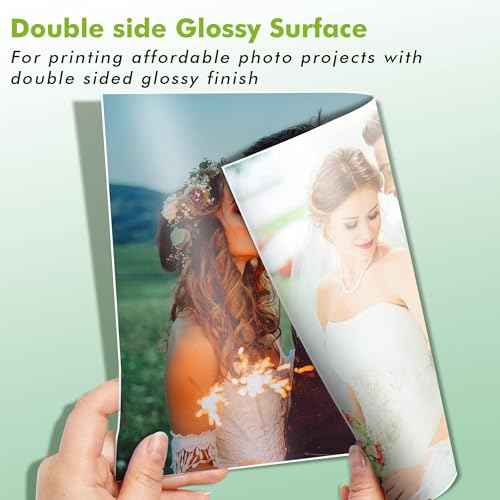 Koala Double Side Thin Glossy Photo Paper 13x19 Inches 120gsm 100 Sheets Compatible with Inkjet Printer and Dye Ink 32LB