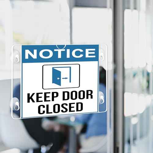 EHWINE 8 Pack Acrylic Window Sign Holder 8.5¡¿11 Horizontal with 4 Suction Cups, Clear Acrylic Frames Wall Mount Advertising Signage Sign Holder for Store, School, Office, Home