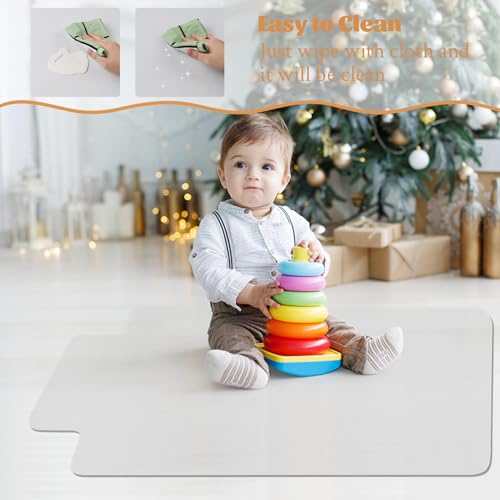 KMAT 36x48 Hard Floor Chair Mat with Lip, Easy Glide Office Desk Floor Protector