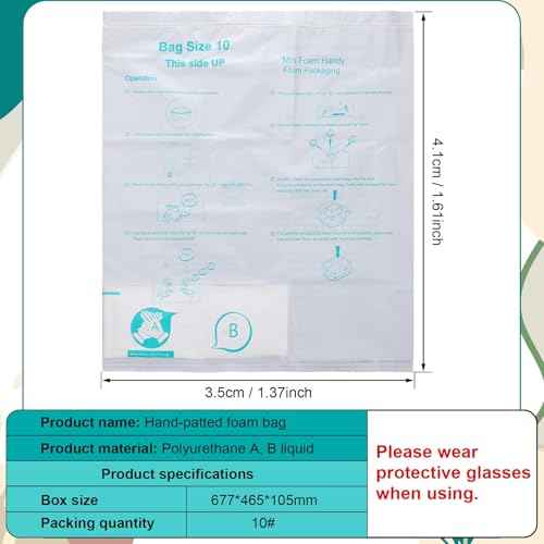 16 Pack 16'' x 14'' Expanding Packing Foam for PC, Electronics, Fragile and Irregular Items, Instant Pack Foam Bag for Shipping, Rapid Expansion, Easy to Use