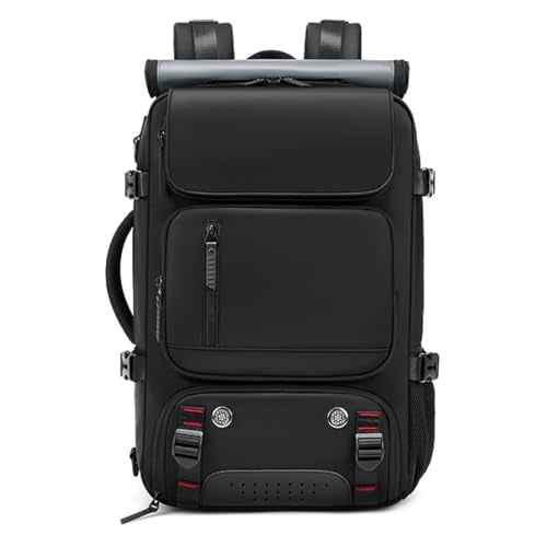 Travel Backpack for Women Men Carry On Backpack fits 16¡± Laptop Waterproof Convertible Backpack with Shoe Compartment (Black)