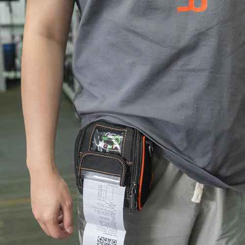 Carrying Case for Zebra ZQ220 ZQ310 ZQ320 - Portable Thermal Label Printer Bag with Shoulder Strap and Belt Clip, Easy Transport and Protection, Convenient Label Access