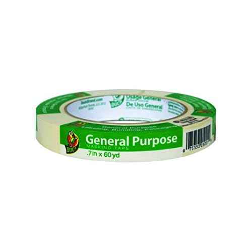Duck 240349 0.70 in. x 60 yd General Use Masking Tape - Pack of 24