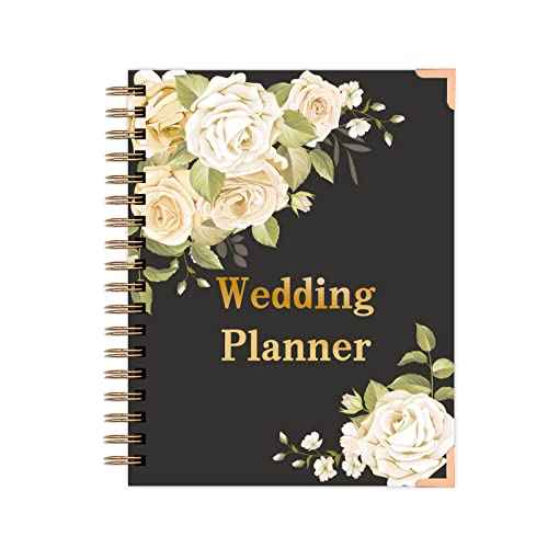 Wedding Planner - Wedding Planner Book and Organizer for the Bride, Wedding Planner Book Unique Engagement Gift for Newly Engaged Couples - Hardcover Bridal Planning Wedding Notebook 11" x 9"