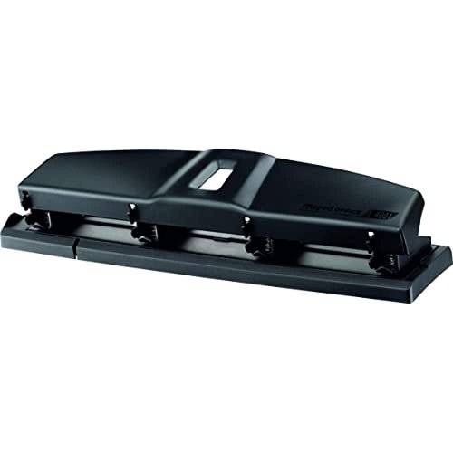 Maped Office Essentials Four Hole Metal Hole Punch, 28 cm