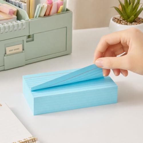 YIZUUN Multi-Color 3x5 Index Cards 200 Sheets Heavy 180gsm Flash Cards for Studying