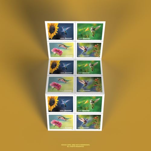Garden Delights (Booklet of 20) First-Class Mail Forever Postage Stamps 2024 Scott 5845-5848