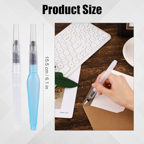 6 Pack Envelope Moisteners with Nylon Brush - Letter Sealer & Stamp Licker Tools