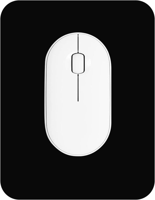 Small Mouse Pad by [Brand Name] - 6 x 8 Inch Flexible Design for Travel & Office Use | Black