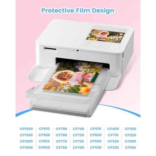Compatible for Canon Selphy CP1300 CP1500 Ink and Paper Set for Canon Selphy CP1200 CP1000 CP910 CP900 CP810 CP760 CP770 Photo Printers,KP-108IN 3 Color Ink and 108 Sheets 4x6 Photo Paper Glossy