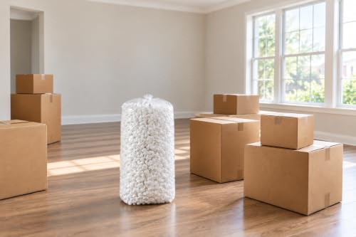 Packing Peanuts 3.5 cu. ft. (22.5 Gallons), S-Shaped Popcorn Cushion